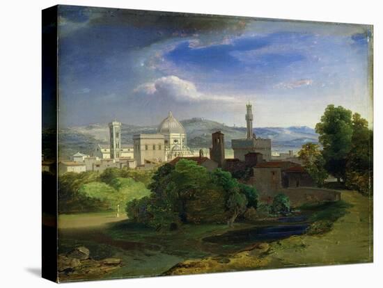 View Over Florence, circa 1829-Carl Rottmann-Stretched Canvas