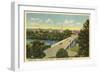 View over Fredricksburg, Virginia-null-Framed Art Print