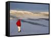 View Over Frozen Lake Furusjoen, Rondablikk, Norrway, Scandinavia-David Poole-Framed Stretched Canvas