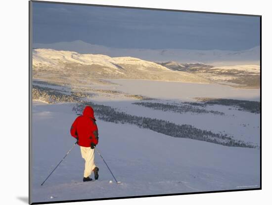 View Over Frozen Lake Furusjoen, Rondablikk, Norrway, Scandinavia-David Poole-Mounted Photographic Print