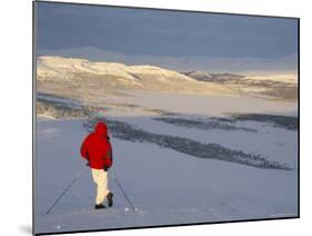 View Over Frozen Lake Furusjoen, Rondablikk, Norrway, Scandinavia-David Poole-Mounted Photographic Print