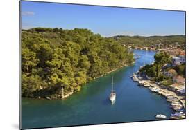 View over Gaios Harbour, Paxos, the Ionian Islands, Greek Islands, Greece, Europe-Neil Farrin-Mounted Photographic Print