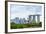 View over Gardens by Bay to Three Towers of Marina Bay Sands Hotel and City Skyline Beyond-Fraser Hall-Framed Photographic Print