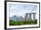 View over Gardens by Bay to Three Towers of Marina Bay Sands Hotel and City Skyline Beyond-Fraser Hall-Framed Photographic Print