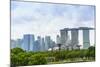 View over Gardens by Bay to Three Towers of Marina Bay Sands Hotel and City Skyline Beyond-Fraser Hall-Mounted Photographic Print