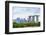 View over Gardens by Bay to Three Towers of Marina Bay Sands Hotel and City Skyline Beyond-Fraser Hall-Framed Photographic Print