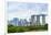 View over Gardens by Bay to Three Towers of Marina Bay Sands Hotel and City Skyline Beyond-Fraser Hall-Framed Photographic Print