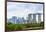 View over Gardens by Bay to Three Towers of Marina Bay Sands Hotel and City Skyline Beyond-Fraser Hall-Framed Photographic Print