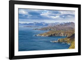 View over Godthul, South Georgia, Antarctica, Polar Regions-Michael Runkel-Framed Photographic Print