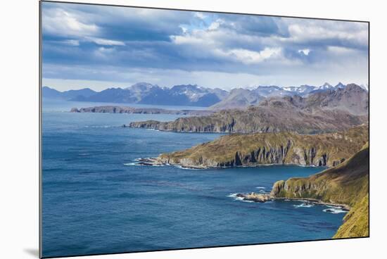 View over Godthul, South Georgia, Antarctica, Polar Regions-Michael Runkel-Mounted Photographic Print