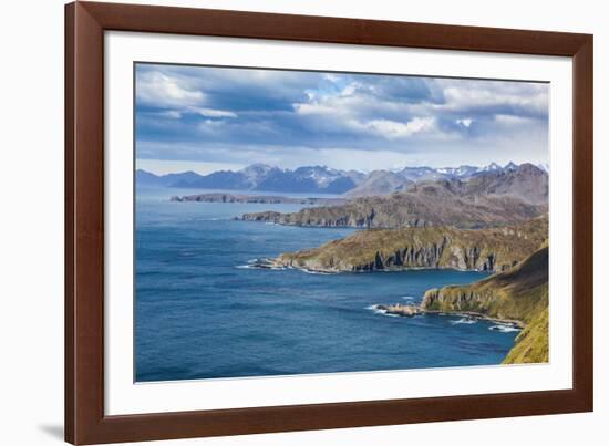 View over Godthul, South Georgia, Antarctica, Polar Regions-Michael Runkel-Framed Photographic Print