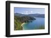 View over Governors Bay and Grove Arm, Queen Charlotte Sound (Marlborough Sounds), near Picton, Mar-Ruth Tomlinson-Framed Photographic Print