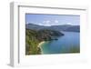 View over Governors Bay and Grove Arm, Queen Charlotte Sound (Marlborough Sounds), near Picton, Mar-Ruth Tomlinson-Framed Photographic Print