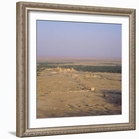 View Over Graeco-Roman City Towards Roman Temple of Bel, 45 AD, Palmyra, Syria, Middle East-Christopher Rennie-Framed Photographic Print