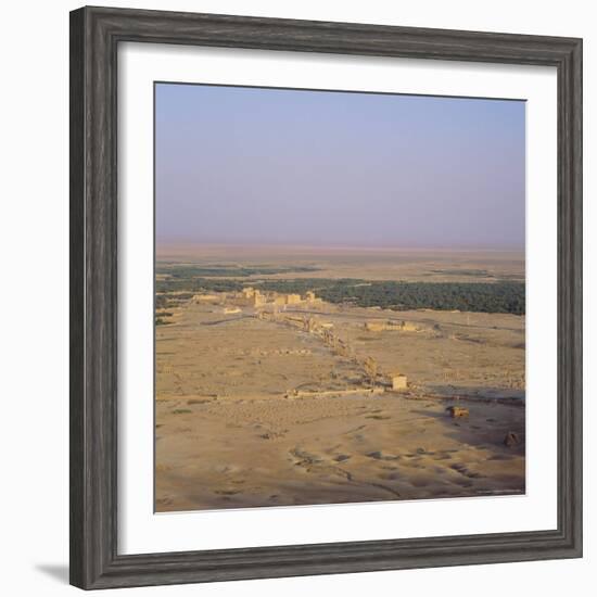 View Over Graeco-Roman City Towards Roman Temple of Bel, 45 AD, Palmyra, Syria, Middle East-Christopher Rennie-Framed Photographic Print