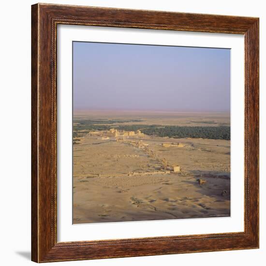 View Over Graeco-Roman City Towards Roman Temple of Bel, 45 AD, Palmyra, Syria, Middle East-Christopher Rennie-Framed Photographic Print