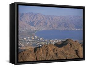 View over Gulf of Eilat, Eilat, Israel, Middle East-Simanor Eitan-Framed Stretched Canvas