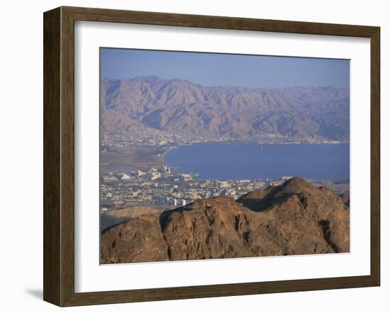 View over Gulf of Eilat, Eilat, Israel, Middle East-Simanor Eitan-Framed Photographic Print