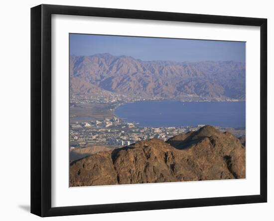 View over Gulf of Eilat, Eilat, Israel, Middle East-Simanor Eitan-Framed Photographic Print