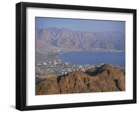 View over Gulf of Eilat, Eilat, Israel, Middle East-Simanor Eitan-Framed Photographic Print