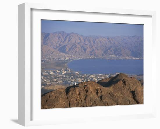 View over Gulf of Eilat, Eilat, Israel, Middle East-Simanor Eitan-Framed Photographic Print