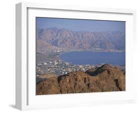 View over Gulf of Eilat, Eilat, Israel, Middle East-Simanor Eitan-Framed Photographic Print