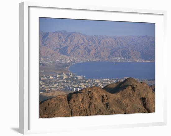 View over Gulf of Eilat, Eilat, Israel, Middle East-Simanor Eitan-Framed Photographic Print