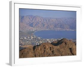 View over Gulf of Eilat, Eilat, Israel, Middle East-Simanor Eitan-Framed Photographic Print