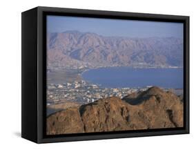 View over Gulf of Eilat, Eilat, Israel, Middle East-Simanor Eitan-Framed Stretched Canvas