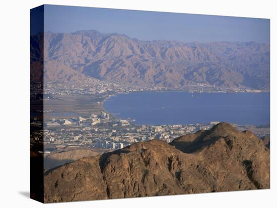 View over Gulf of Eilat, Eilat, Israel, Middle East-Simanor Eitan-Stretched Canvas