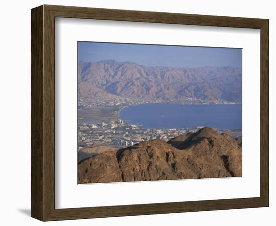 View over Gulf of Eilat, Eilat, Israel, Middle East-Simanor Eitan-Framed Photographic Print