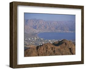 View over Gulf of Eilat, Eilat, Israel, Middle East-Simanor Eitan-Framed Photographic Print