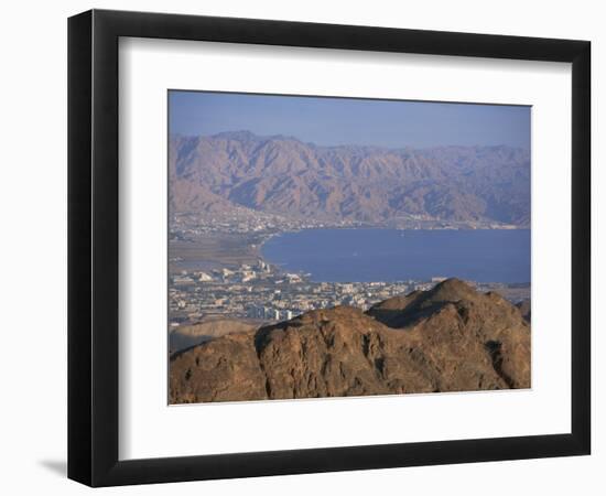 View over Gulf of Eilat, Eilat, Israel, Middle East-Simanor Eitan-Framed Photographic Print