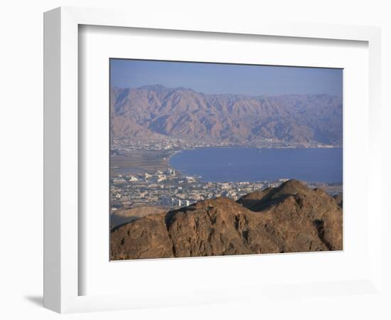 View over Gulf of Eilat, Eilat, Israel, Middle East-Simanor Eitan-Framed Photographic Print