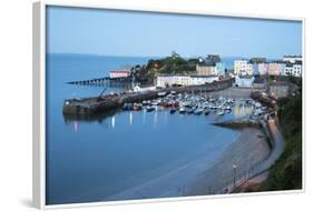 View over Harbour and Castle, Tenby, Carmarthen Bay, Pembrokeshire, Wales, United Kingdom, Europe-Stuart Black-Framed Photographic Print