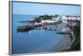 View over Harbour and Castle, Tenby, Carmarthen Bay, Pembrokeshire, Wales, United Kingdom, Europe-Stuart Black-Framed Photographic Print