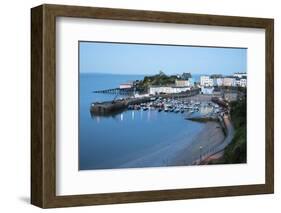 View over Harbour and Castle, Tenby, Carmarthen Bay, Pembrokeshire, Wales, United Kingdom, Europe-Stuart Black-Framed Photographic Print