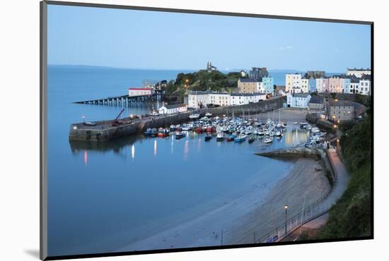 View over Harbour and Castle, Tenby, Carmarthen Bay, Pembrokeshire, Wales, United Kingdom, Europe-Stuart Black-Mounted Photographic Print