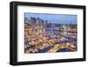 View over Harbour and Granville Island with City Skyline at Dusk, Vancouver, British Colombia-Peter Adams-Framed Photographic Print