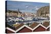 View over Harbour and Vetteberget Cliff, Fjallbacka, Bohuslan Coast, Southwest Sweden, Sweden-Stuart Black-Stretched Canvas