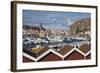 View over Harbour and Vetteberget Cliff, Fjallbacka, Bohuslan Coast, Southwest Sweden, Sweden-Stuart Black-Framed Photographic Print