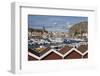 View over Harbour and Vetteberget Cliff, Fjallbacka, Bohuslan Coast, Southwest Sweden, Sweden-Stuart Black-Framed Photographic Print