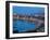 View over Harbour at Dusk, Castellammare Del Golfo, Sicily, Italy-Peter Adams-Framed Photographic Print