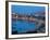 View over Harbour at Dusk, Castellammare Del Golfo, Sicily, Italy-Peter Adams-Framed Photographic Print