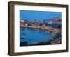 View over Harbour at Dusk, Castellammare Del Golfo, Sicily, Italy-Peter Adams-Framed Photographic Print