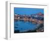 View over Harbour at Dusk, Castellammare Del Golfo, Sicily, Italy-Peter Adams-Framed Photographic Print