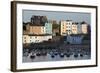 View over Harbour, Tenby, Carmarthen Bay, Pembrokeshire, Wales, United Kingdom, Europe-Stuart Black-Framed Photographic Print