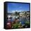 View over Harbour, Thonon-Les-Bains, Lake Geneva (Lac Leman), Rhone Alpes, France, Europe-Stuart Black-Framed Stretched Canvas
