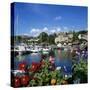 View over Harbour, Thonon-Les-Bains, Lake Geneva (Lac Leman), Rhone Alpes, France, Europe-Stuart Black-Stretched Canvas