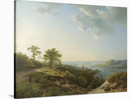 View over Heidelberg, 1837-Barend Cornelis Koekkoek-Stretched Canvas